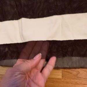 Moschino color block brown and cream top.